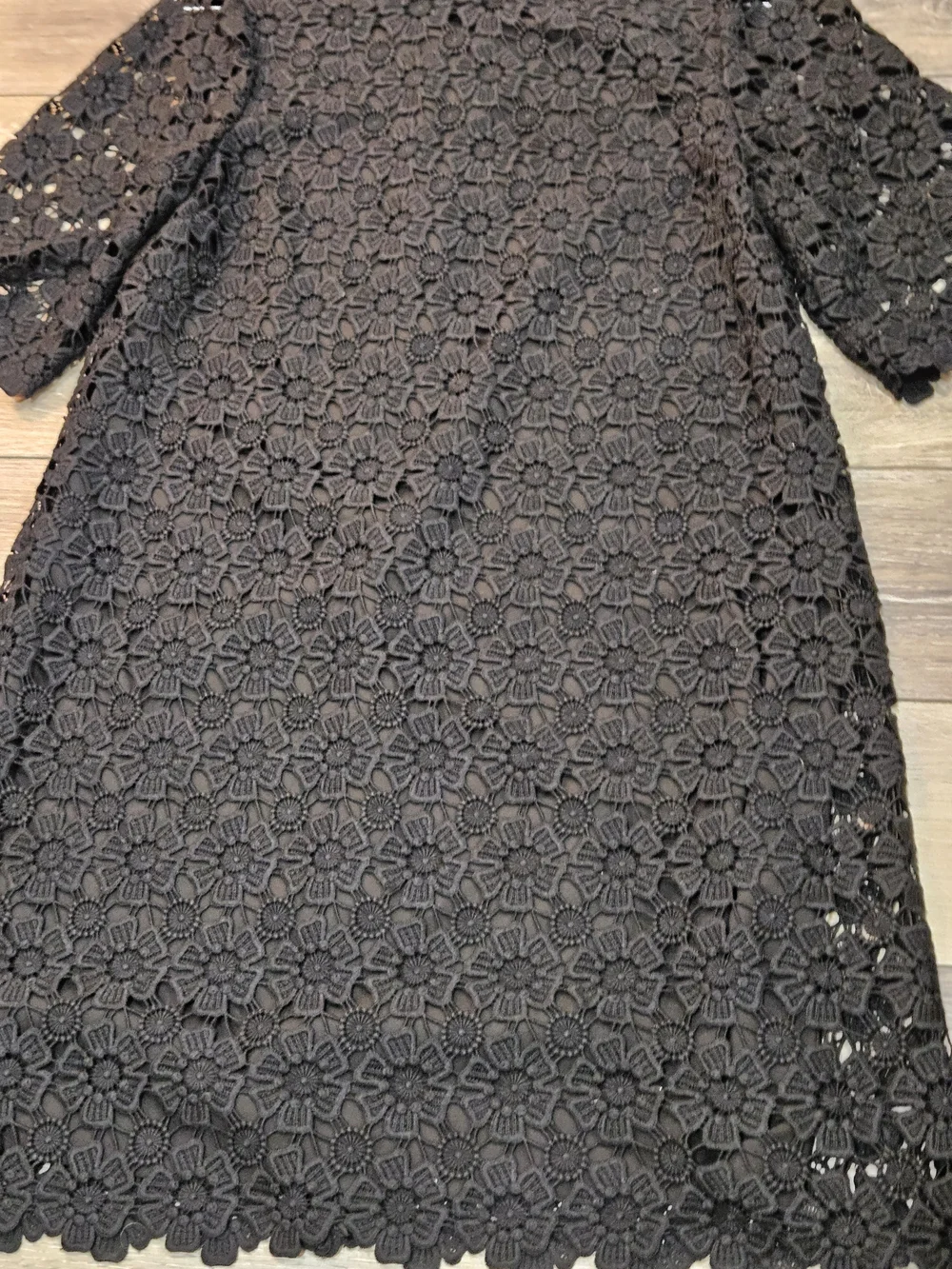 Kate Spade Black Daisy Lace Mini Dress Size 8 Feminine